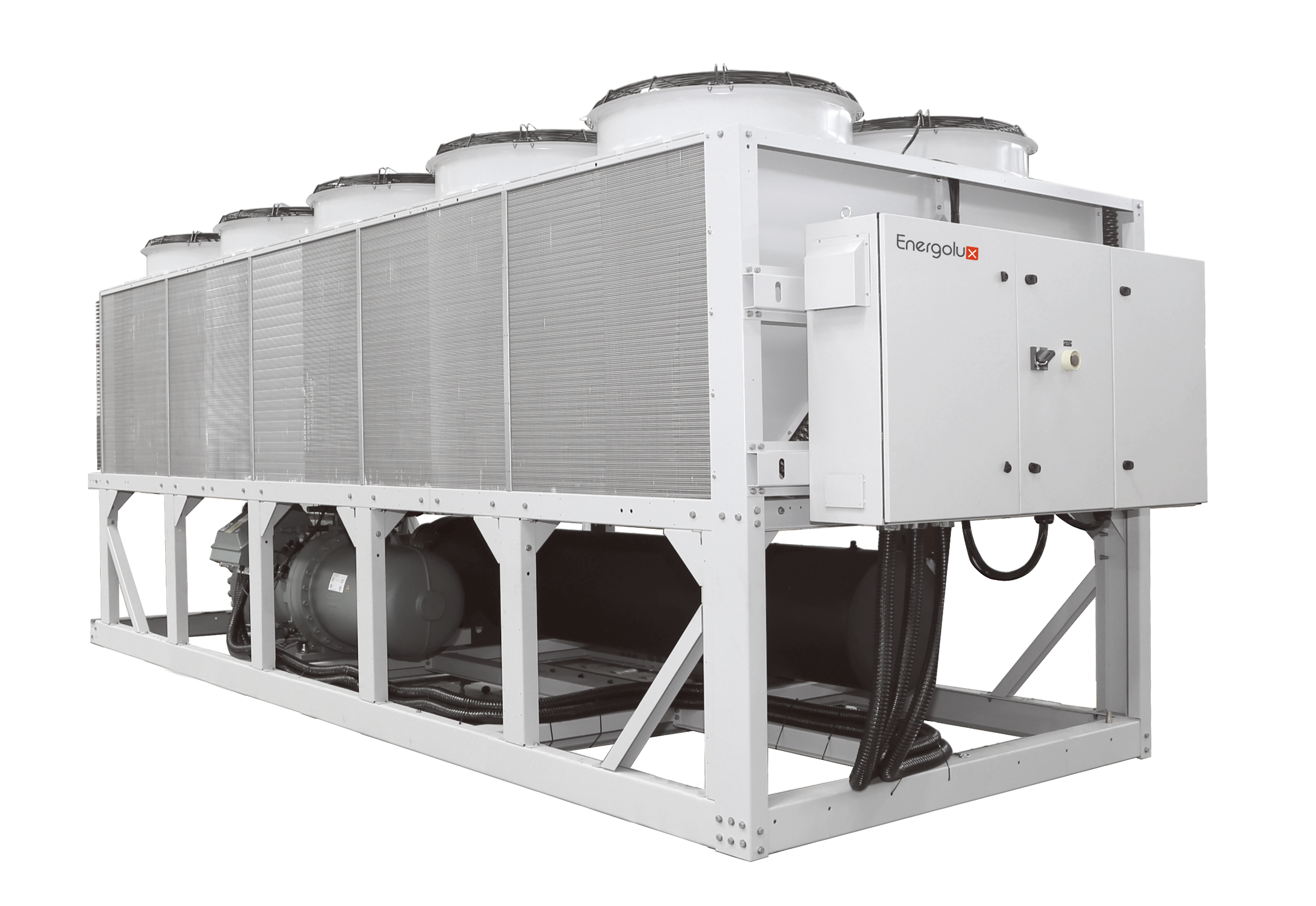 Модульный воздухоохлаждаемый чиллер Energolux  с винтовым компрессором SCAW-M900VC
